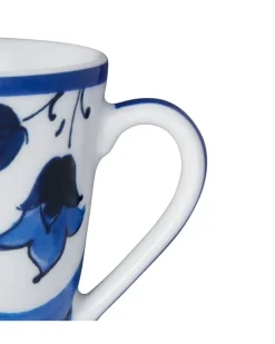 Porzellanbecher mit Archiv-Print - Weiß