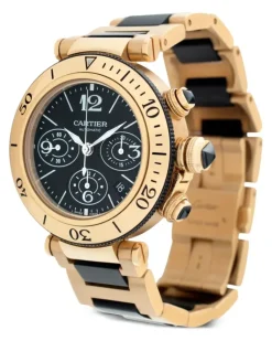 Pre-owned Pasha Seatimer Chronograph 42mm - Schwarz