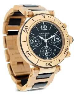 Pre-owned Pasha Seatimer Chronograph 42mm - Schwarz
