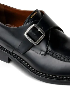 Primo leather monk straps - Schwarz