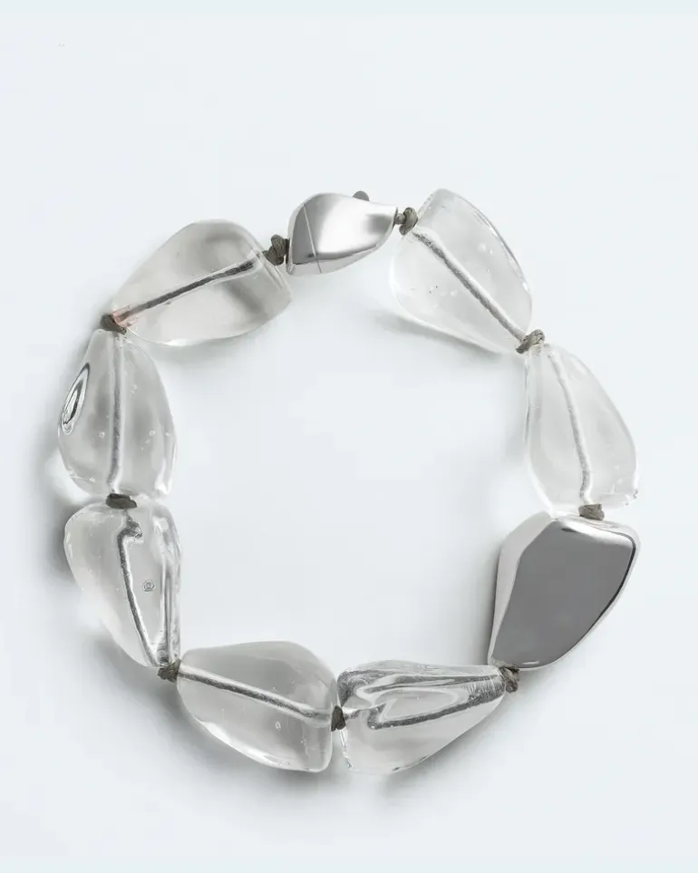 Prisma Halskette-Weiss - Damen