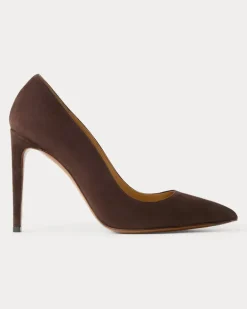 Pumps Celia aus Ziegenwildleder Brown