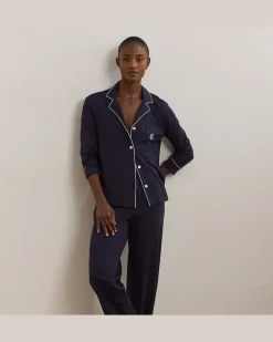 Pyjama aus Baumwolle und Modal Blue
