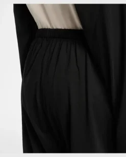 Pyjamahose aus Baumwolle Schwarz