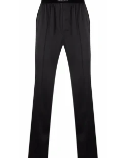 Pyjama-Hose aus Seide - Schwarz