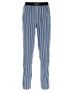 Pyjama-Hose mit Print - Blau