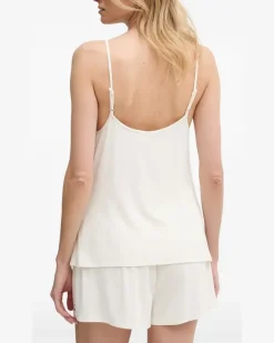 Pyjama mit Logo-Print - Nude
