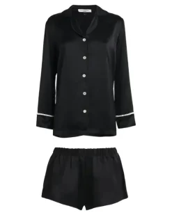 Pyjama mit Perlen - Schwarz