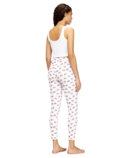 Pyjama-Set aus Stretch-Baumwolle mit Kirsch-Print - Pyjamas - Damen - Weiss
