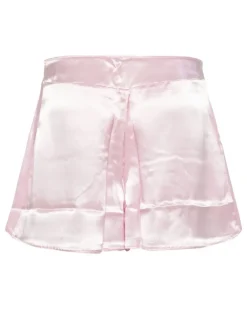 Pyjama-Shorts aus Satin - Rosa