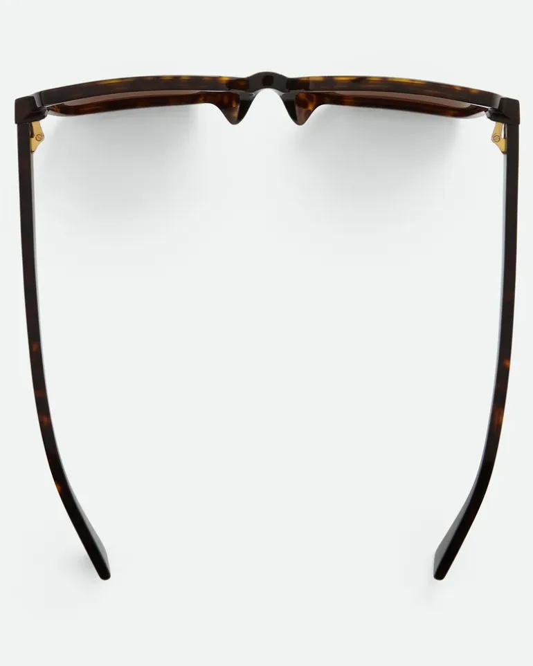 Quadratische Soft Sonnenbrille-Braun - Unisex
