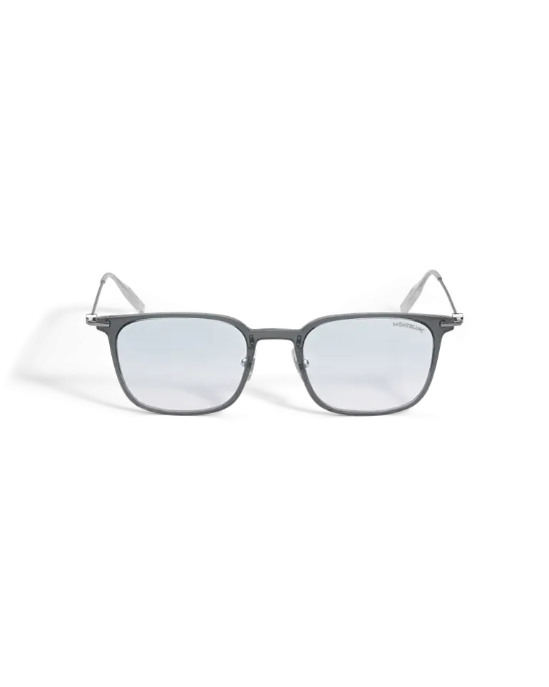 Quadratische Sonnenbrille mit grauer eingespritzter Fassung - MB136923 - Sonnenbrillen