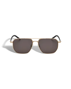 Quadratische Sonnenbrille mit goldfarbenem Metallrahmen - - Metall - MB134414 - Sonnenbrillen