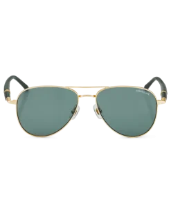 Quadratische Sonnenbrille mit goldfarbenem Metallrahmen - - Metall - MB133466 - Sonnenbrillen
