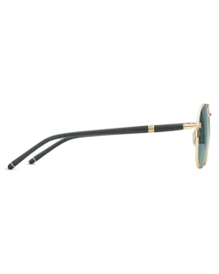 Quadratische Sonnenbrille mit goldfarbenem Metallrahmen - - Metall - MB133466 - Sonnenbrillen