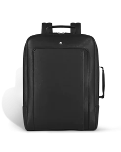 Rechteckiger Montblanc Companion Rucksack - Schwarz - Leder - MB221550 - Rucksäcke