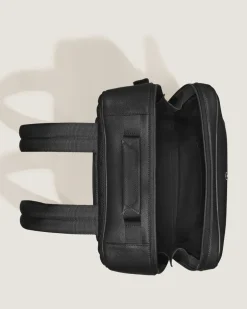 Rechteckiger Montblanc Companion Rucksack - Schwarz - Leder - MB221550 - Rucksäcke