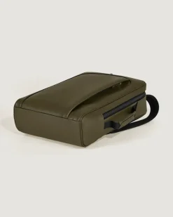 Rechteckiger Montblanc Companion Rucksack - Khaki - Leder - MB221552 - Rucksäcke