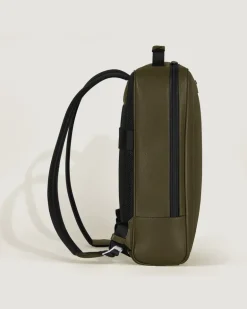 Rechteckiger Montblanc Companion Rucksack - Khaki - Leder - MB221552 - Rucksäcke