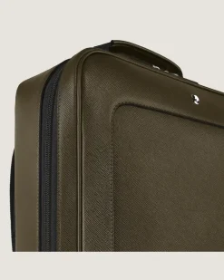 Rechteckiger Montblanc Companion Rucksack - Khaki - Leder - MB221552 - Rucksäcke