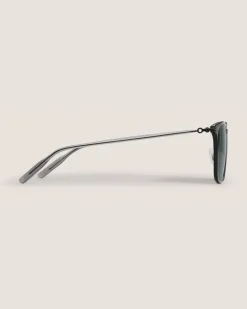 Rechteckige Sonnenbrille mit schwarzem Spritzgussrahmen - - Eingespritzt - MB134454 - Sonnenbrillen