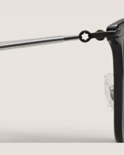 Rechteckige Sonnenbrille mit schwarzem Spritzgussrahmen - - Eingespritzt - MB134454 - Sonnenbrillen