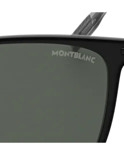 Rechteckige Sonnenbrille mit schwarzem Spritzgussrahmen - - Eingespritzt - MB134454 - Sonnenbrillen