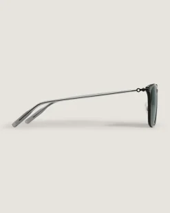 Rechteckige Sonnenbrille mit schwarzem Spritzgussrahmen - - Eingespritzt - MB134454 - Sonnenbrillen