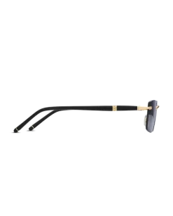 Rechteckige Sonnenbrille mit goldfarbenem Metallrahmen - - Metall - MB133465 - Sonnenbrillen