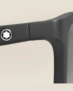 Rechteckige Sonnenbrille mit schwarzer Kunststofffassung - MB136914 - Sonnenbrillen