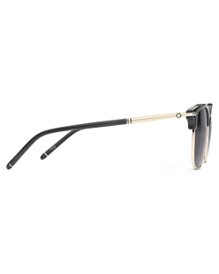 Rechteckige Sonnenbrille mit schwarzem Spritzgussrahmen - - Eingespritzt - MB130855 - Sonnenbrillen