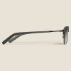 Rechteckige Sonnenbrille mit schwarzer Metallfassung - MB136911 - Sonnenbrillen