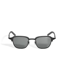 Rechteckige Sonnenbrille mit schwarzer Metallfassung - MB136911 - Sonnenbrillen