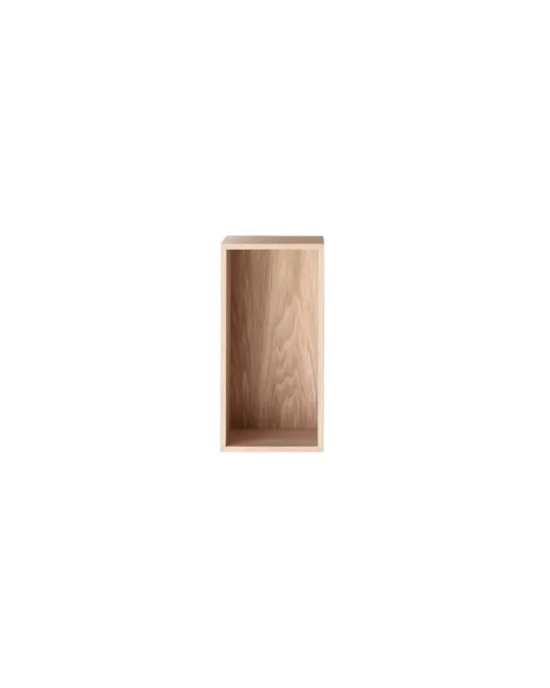 Regal Mini Stacked 2.0 - Holz natur - MDF Eichenfurnier - Designer Julien De Smedt