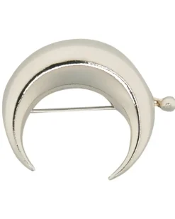 Regenerated Tin Moon Haarspange - Silber