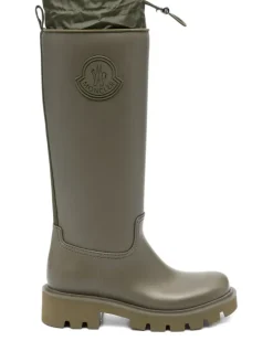 Regenstiefel mit Lasche - Grün