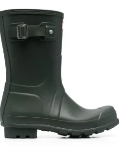 Regenstiefel mit Logo-Detail - Grün