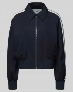 Regular Fit Sweatjacke mit Viskose-Anteil Marine