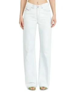 Regular Jeans High Waist 1971 D-Sent,, Knopfverschluss Blau