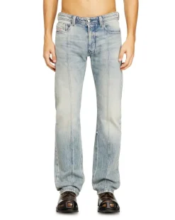 Regular Jeans Low Waist 1985 Larkee, Hellblau, Knopfverschluss larkee