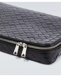 Reise-Etui Intrecciato Small Schwarz