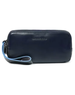 Reisetasche aus Leder - Blau