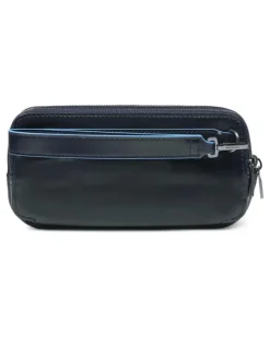 Reisetasche aus Leder - Blau