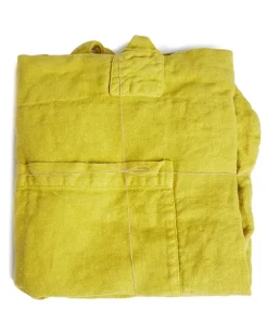 Reisetasche aus Leinen - Gelb