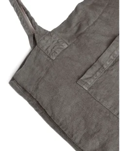 Reisetasche aus Leinen - Grau