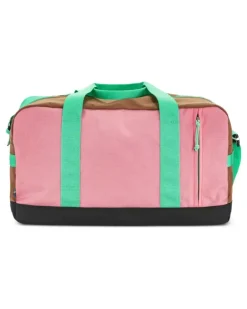 Reisetasche in Colour-Block-Optik - Rosa