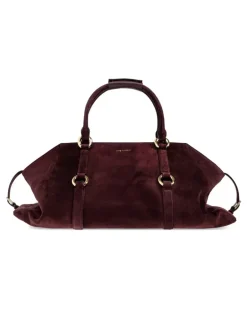 Reisetasche mit Ringdetail - Rot