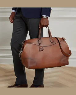 Reisetasche Voyager aus Kalbsleder Brown