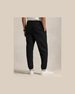 Relaxed-Fit Fleece-Jogginghose mit Logo Black