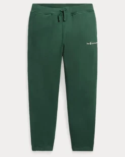 Relaxed-Fit Fleece-Jogginghose mit Logo Green